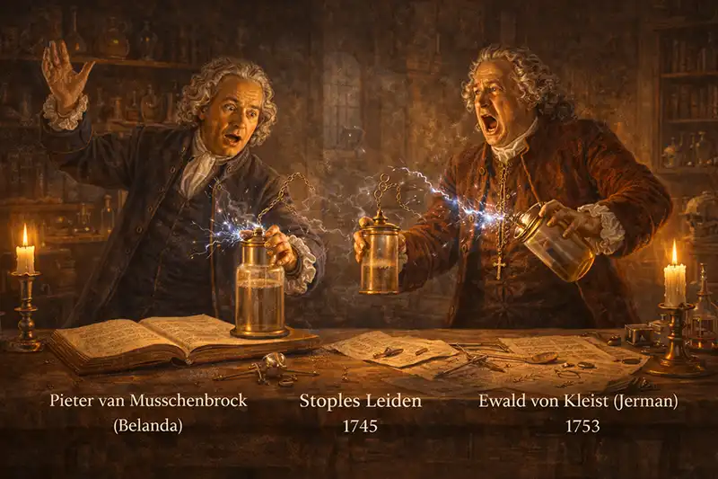 Penemuan Kapasitor Pertama Stoples Leiden