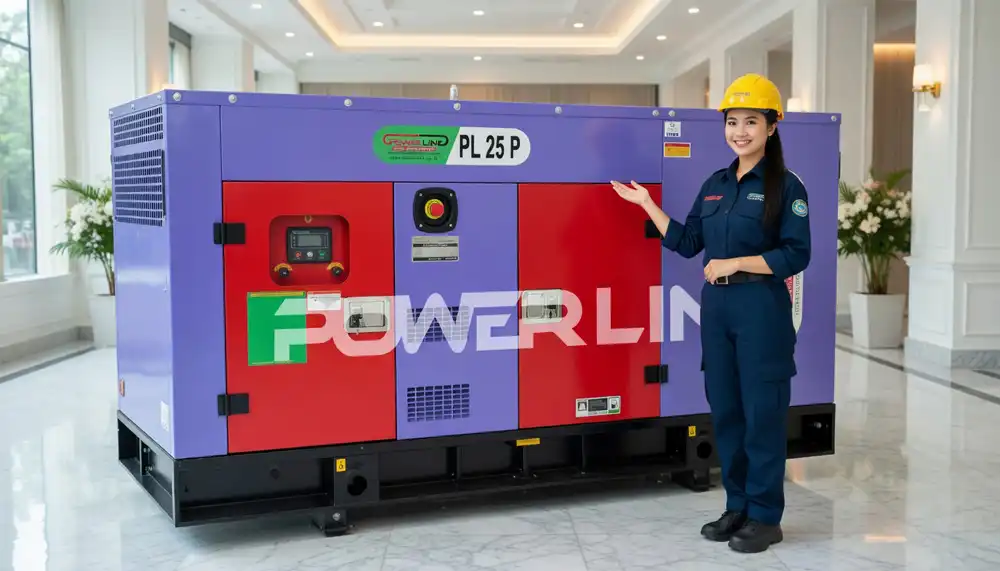 genset perkins 25 kva 20000 watt silent