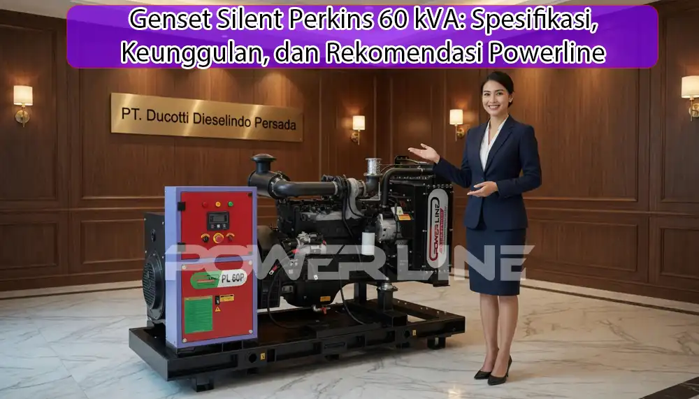 Genset Silent Perkins 60 kVA powerline
