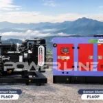 review genset 60 kva open silent