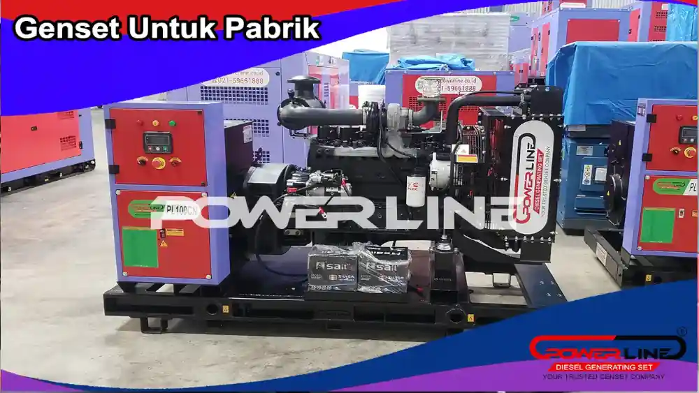 pilih genset pabrik di powerline